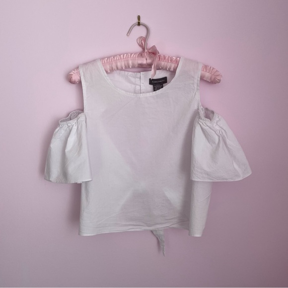 White Open Back Blouse - Picture 6 of 6